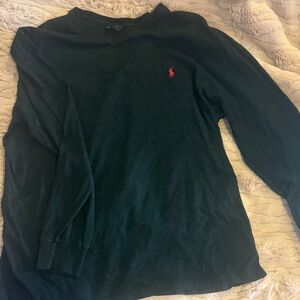 Polo by Ralph Lauren Men's Dark Green Long Sleeve Shirt